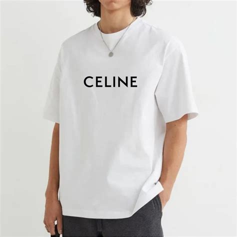 Футболка CELINE, размер 50, цвет белый .